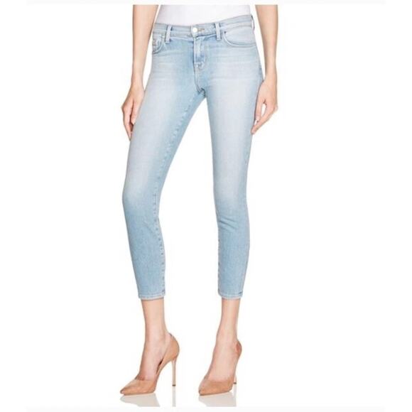 J Brand Capri Beach Line Jeans Light Blue - 24 Excellent - Cropped Fit - Picture 2 of 16